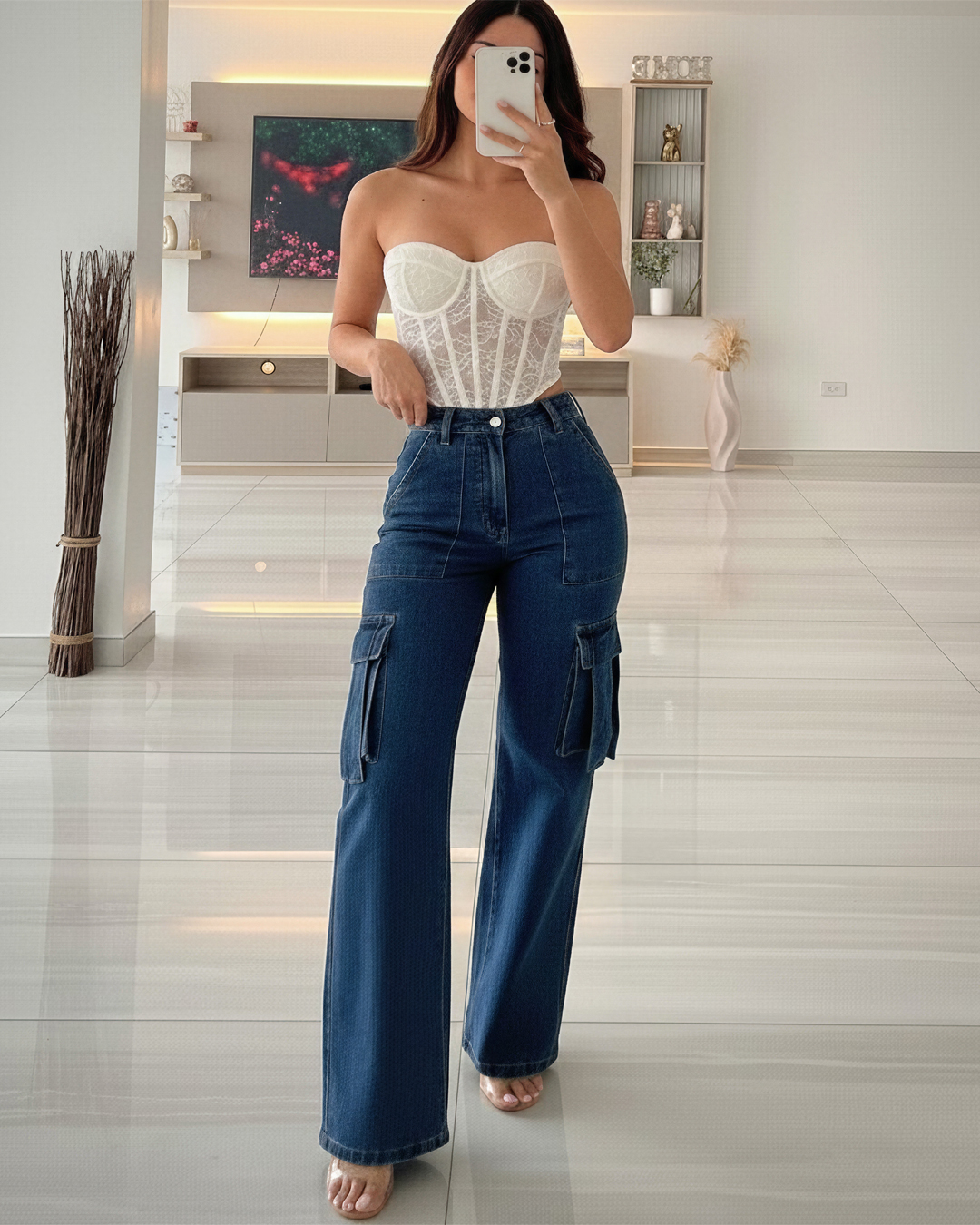 Cargo Dual Azul Oscuro